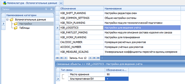 Настройка Альтернативной единицы измерения

