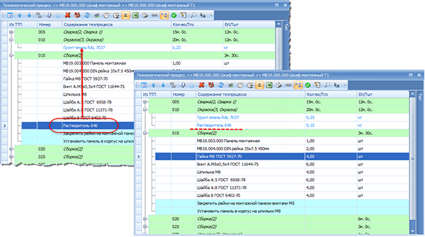 Перемещение строчки мышкой