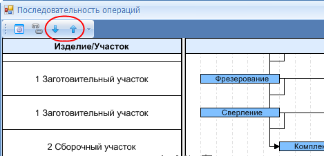Изменение порядка следования заданий в списке
