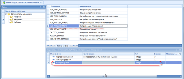 Настройка уровня учёта по умолчанию
