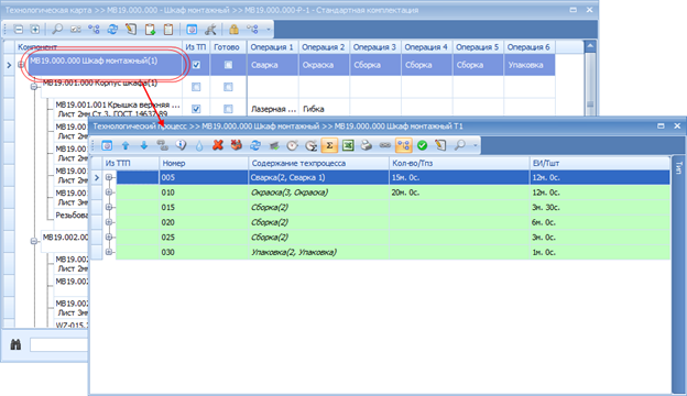 Переход к подробному описанию техпроцесса.
